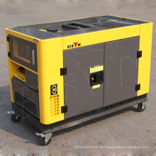 Conjunto de generador diesel de 10kW 10000W, generador diesel silencioso de 10 kVA 3 fase, generador de potencia diesel de 10kVA